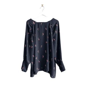 Reitmans Women's Floral Long Sleeve Tunic Blouse Top Multicolor Size 3X Plus